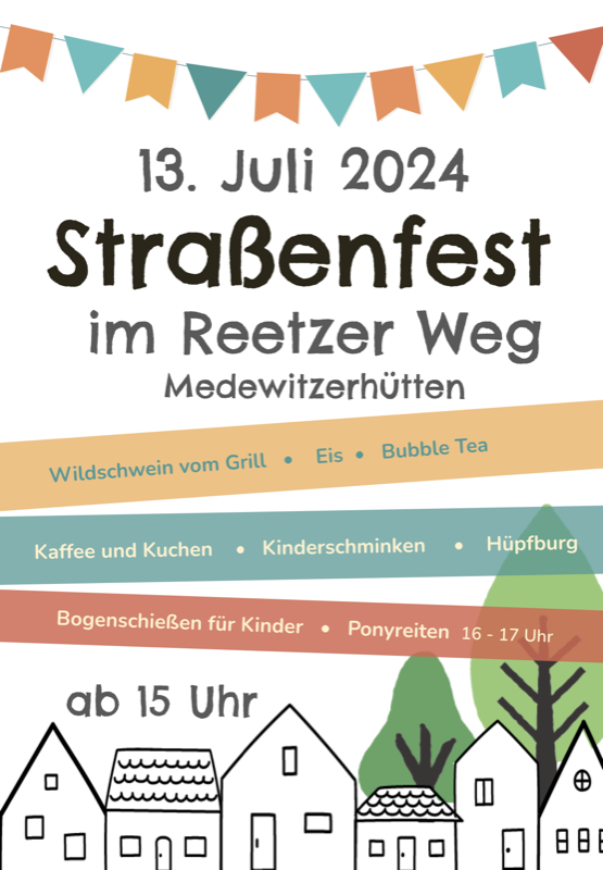 Straßenfest 2024 Flyer