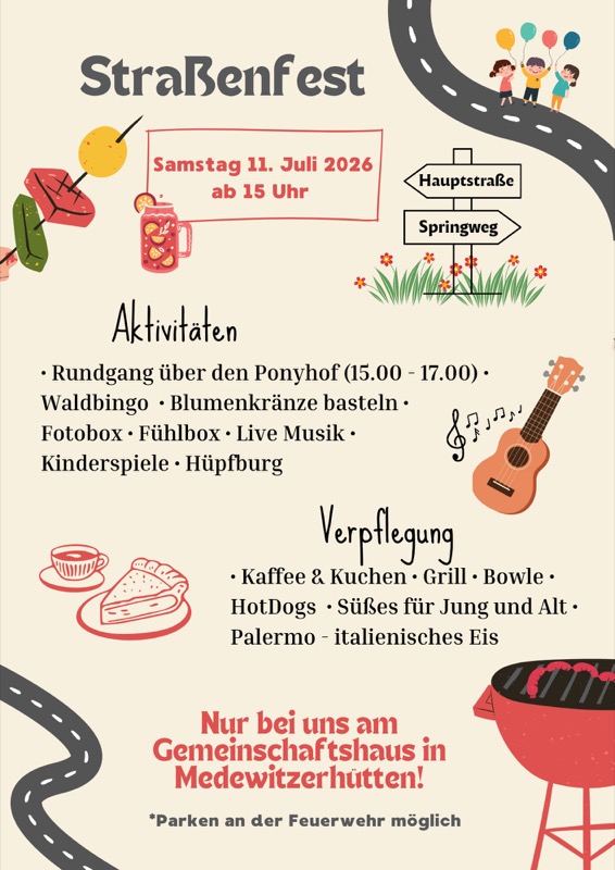 Straßenfest 2026 Flyer