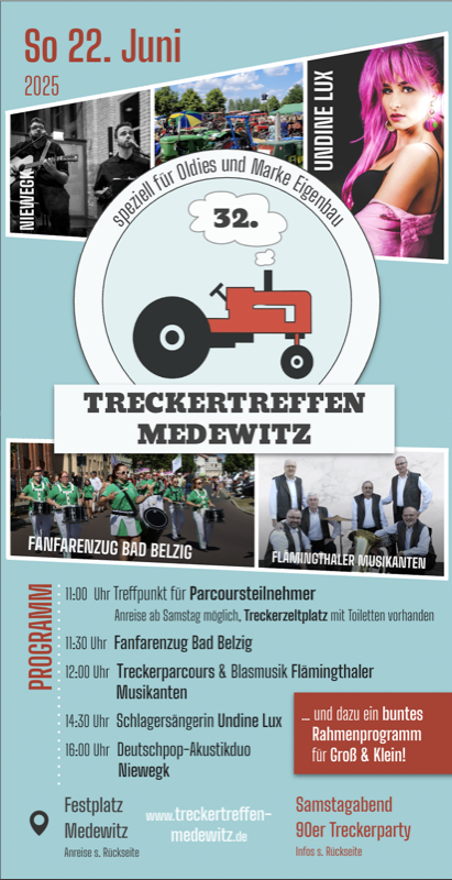 Treckertreffen 2025 Flyer
