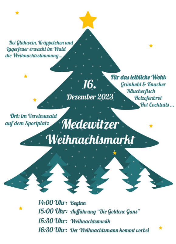 Weihnachtsmarkt 2023 Flyer